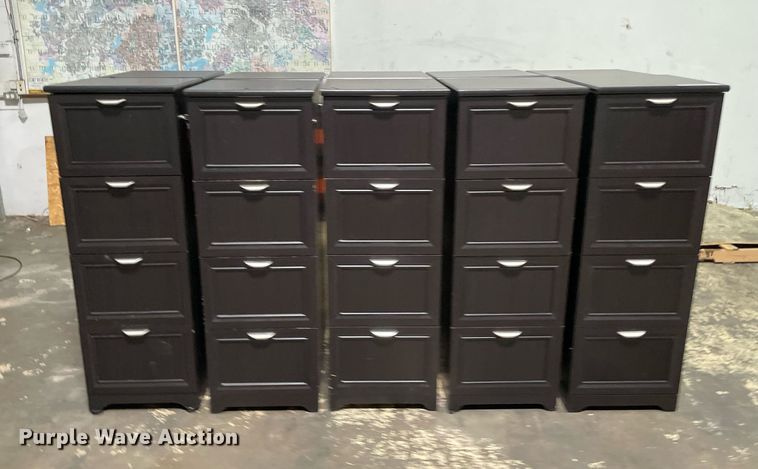 image for item NY9899 (10) four drawer file cabinets