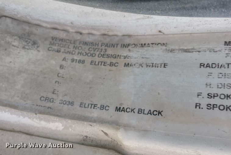 image for item DM0376 2007 Mack CV713  ready mix truck