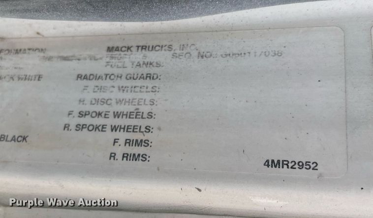 image for item DM0376 2007 Mack CV713  ready mix truck