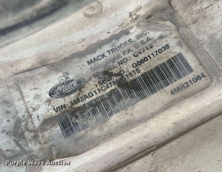 image for item DM0376 2007 Mack CV713  ready mix truck