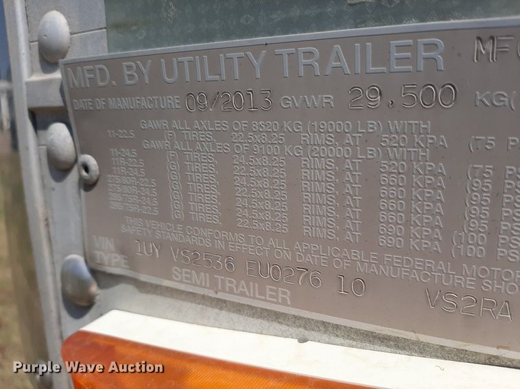 image for item DO3127 2014 Utility 3000R  refrigerated van trailer