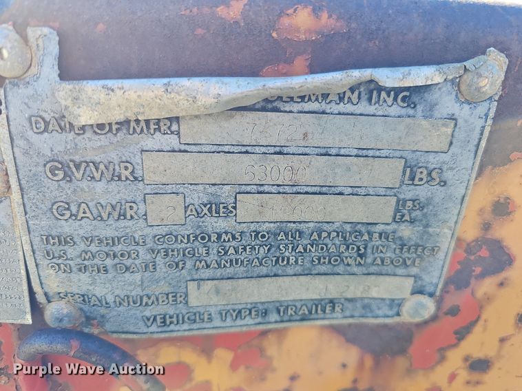 image for item DQ0196 1972 Trailmobile P31TOCAH  flatbed trailer