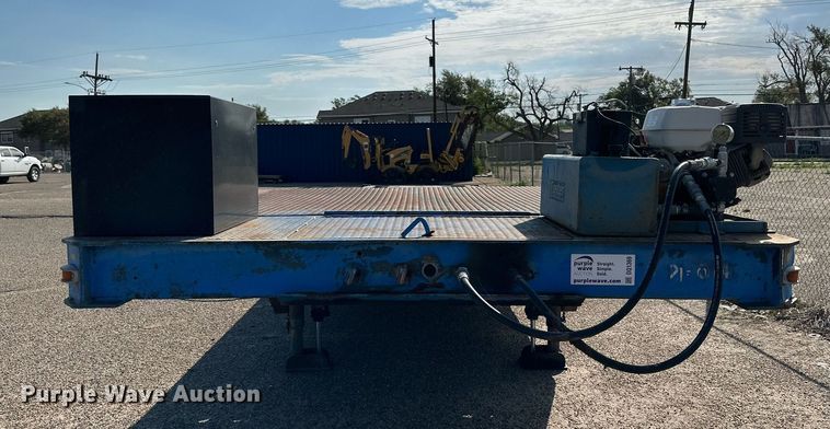 image for item DQ1369 1974 Schwartz  drop deck equipment trailer