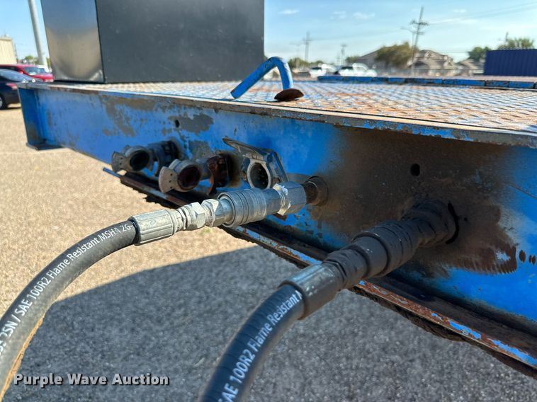 image for item DQ1369 1974 Schwartz  drop deck equipment trailer