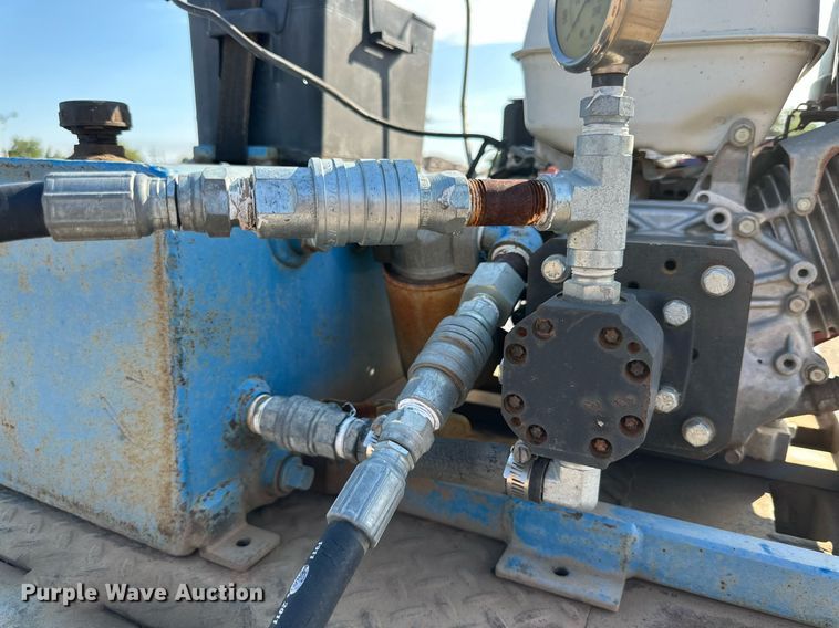 image for item DQ1369 1974 Schwartz  drop deck equipment trailer