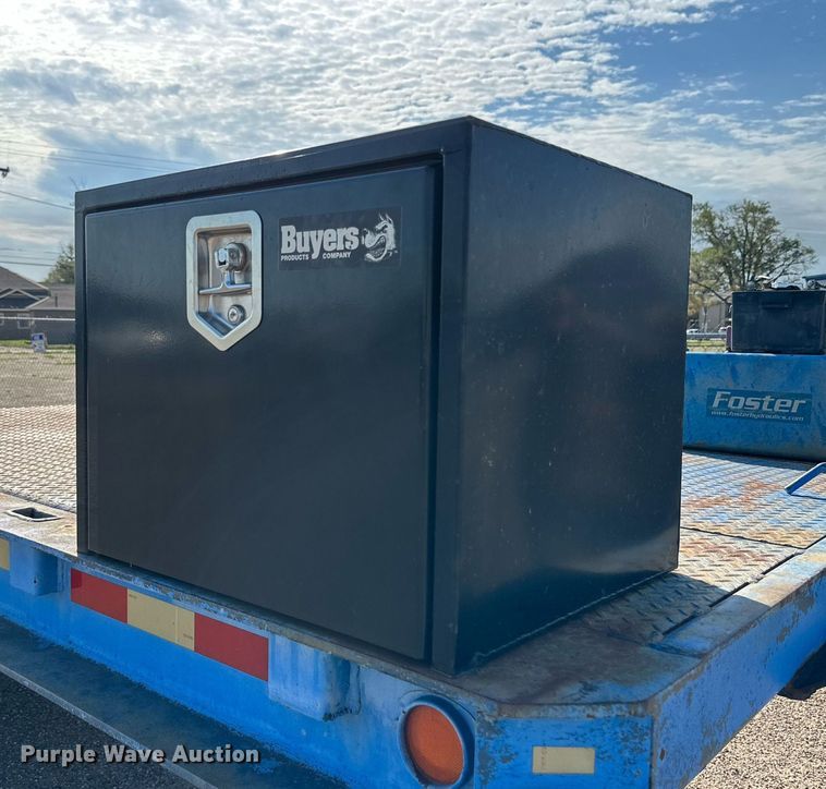 image for item DQ1369 1974 Schwartz  drop deck equipment trailer