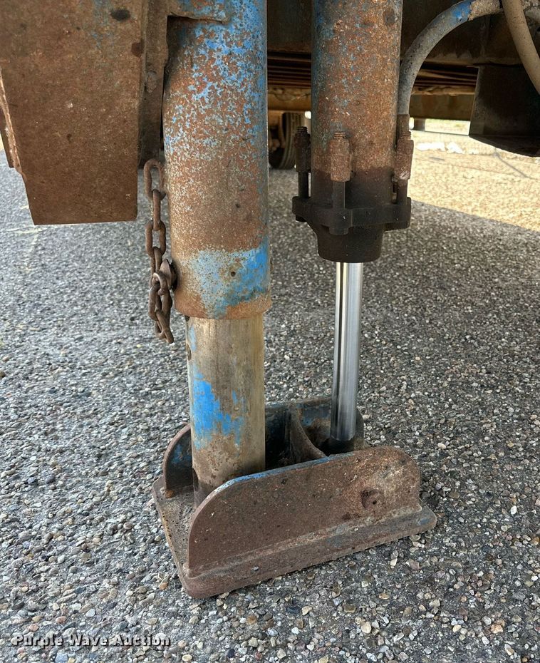 image for item DQ1369 1974 Schwartz  drop deck equipment trailer