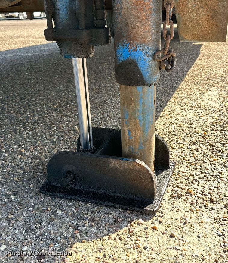 image for item DQ1369 1974 Schwartz  drop deck equipment trailer