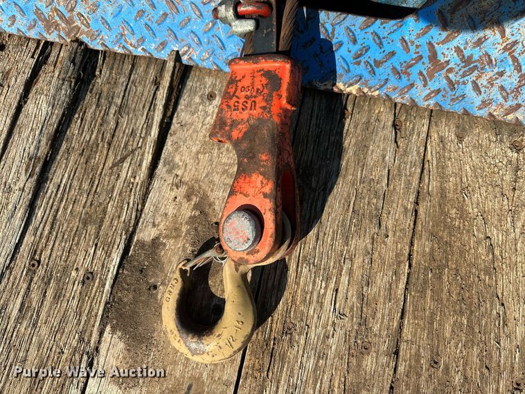 image for item DQ1369 1974 Schwartz  drop deck equipment trailer