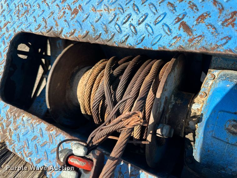 image for item DQ1369 1974 Schwartz  drop deck equipment trailer