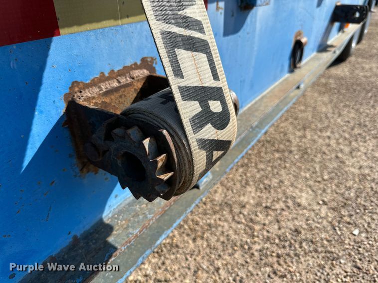 image for item DQ1369 1974 Schwartz  drop deck equipment trailer