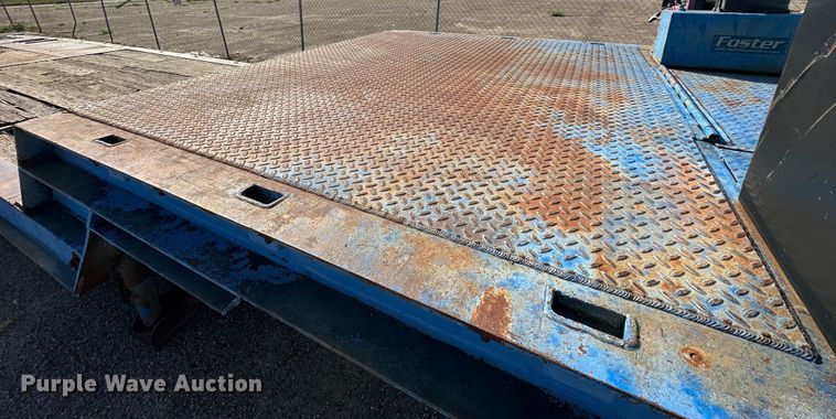 image for item DQ1369 1974 Schwartz  drop deck equipment trailer