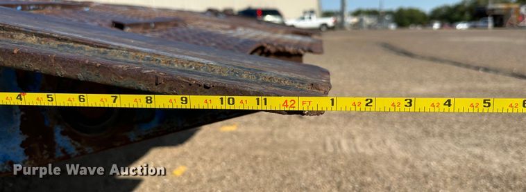 image for item DQ1369 1974 Schwartz  drop deck equipment trailer