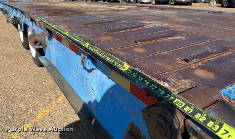image for item DQ1369 1974 Schwartz  drop deck equipment trailer