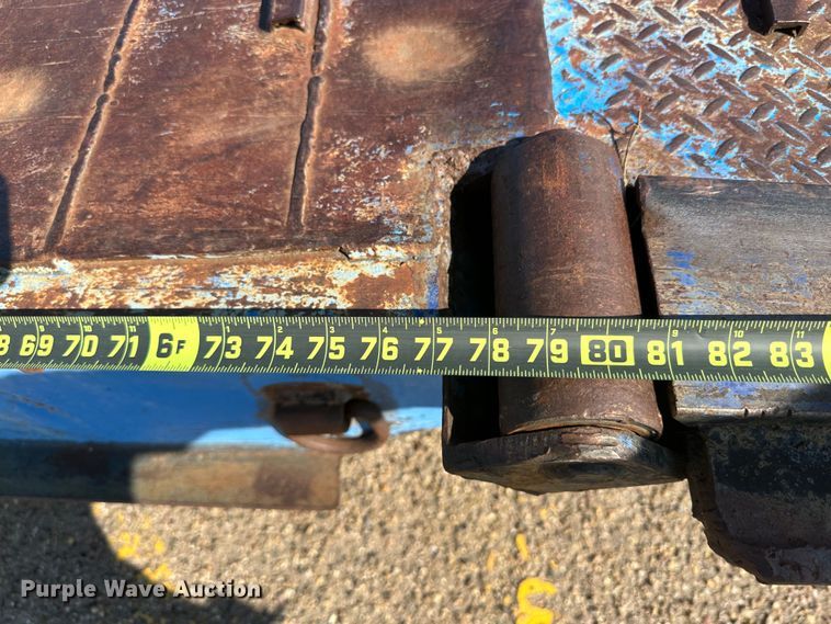 image for item DQ1369 1974 Schwartz  drop deck equipment trailer