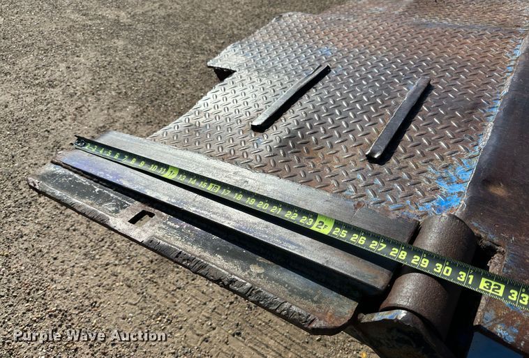 image for item DQ1369 1974 Schwartz  drop deck equipment trailer