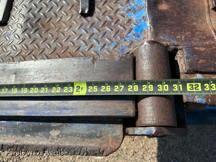 image for item DQ1369 1974 Schwartz  drop deck equipment trailer