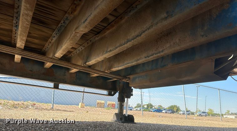 image for item DQ1369 1974 Schwartz  drop deck equipment trailer