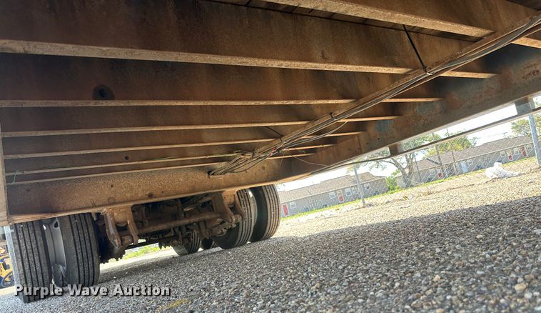 image for item DQ1369 1974 Schwartz  drop deck equipment trailer