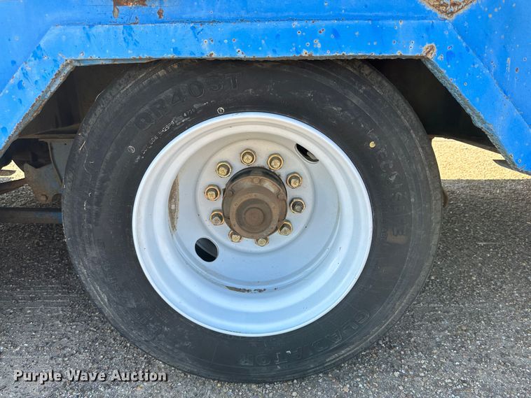 image for item DQ1369 1974 Schwartz  drop deck equipment trailer