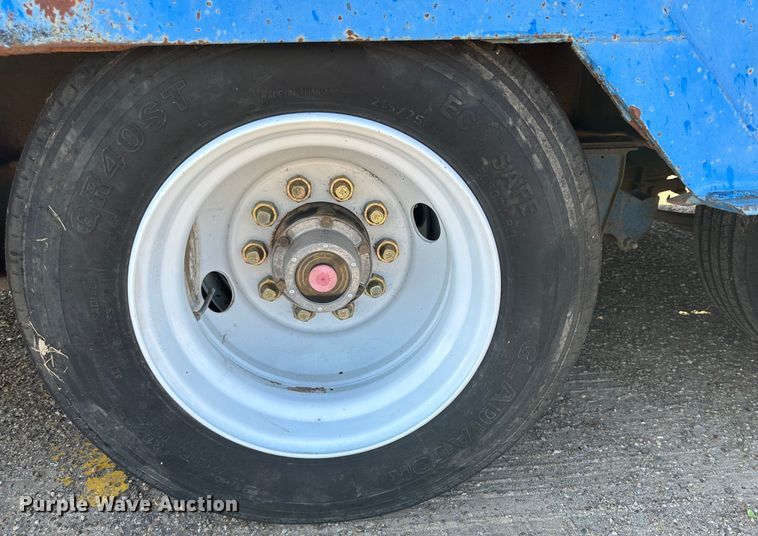 image for item DQ1369 1974 Schwartz  drop deck equipment trailer