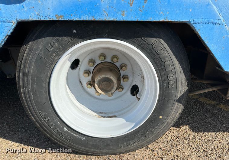 image for item DQ1369 1974 Schwartz  drop deck equipment trailer