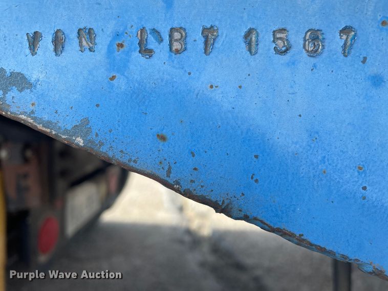 image for item DQ1369 1974 Schwartz  drop deck equipment trailer