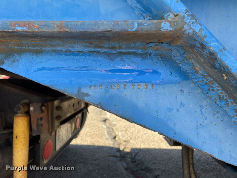 image for item DQ1369 1974 Schwartz  drop deck equipment trailer