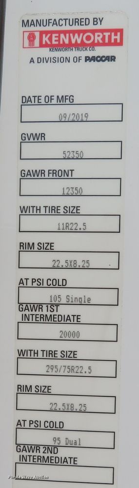 image for item FB9858 2020 Kenworth T680  semi truck