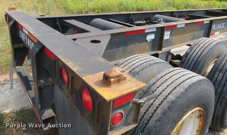 image for item FB9859 2015 Southern Fabrication Specialties  container trailer