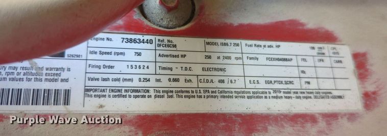 image for item LY9426 2016 International 4300 rollback truck