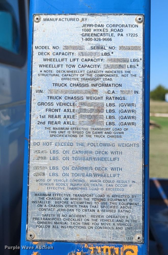 image for item LY9430 2005 Sterling Acterra rollback truck