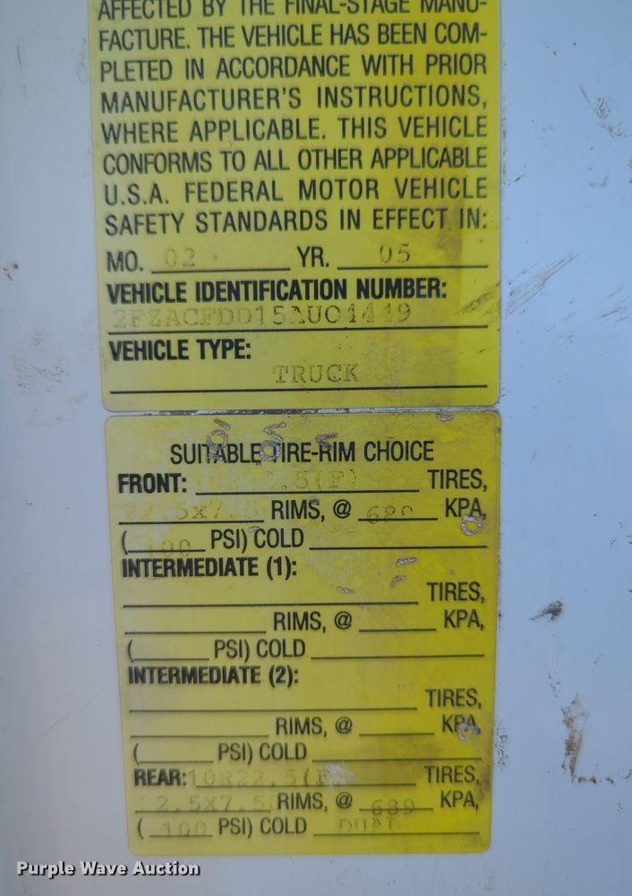 image for item LY9430 2005 Sterling Acterra rollback truck