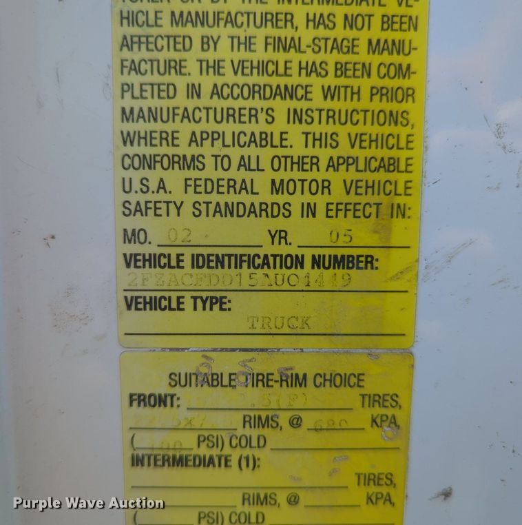 image for item LY9430 2005 Sterling Acterra rollback truck