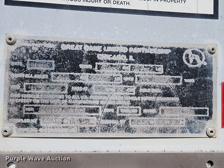 image for item MJ9393 2003 Great Dane 7411TP-SA  dry van trailer