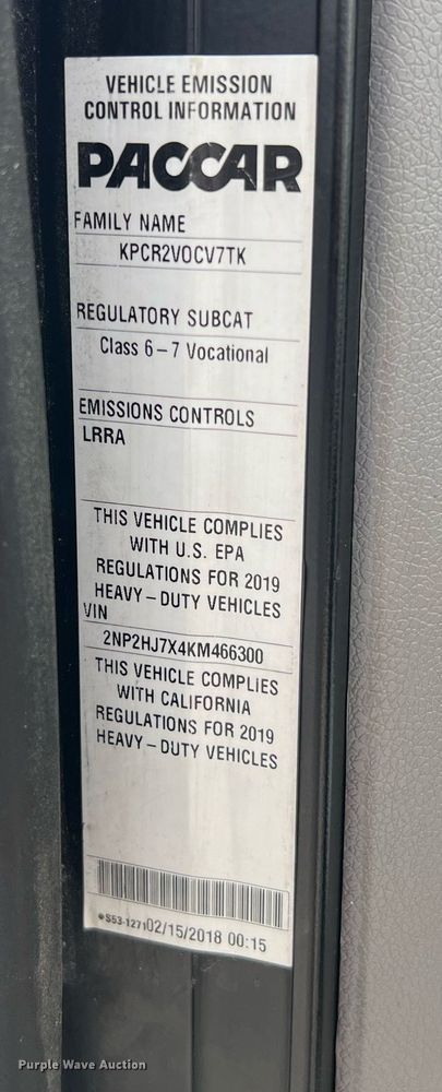 image for item NA9206 2019 Peterbilt 337 chassis lift truck