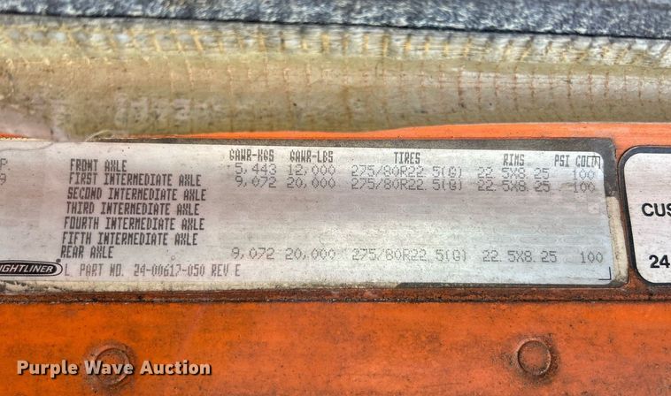 image for item NQ9825 2000 Freightliner Century Class  semi truck