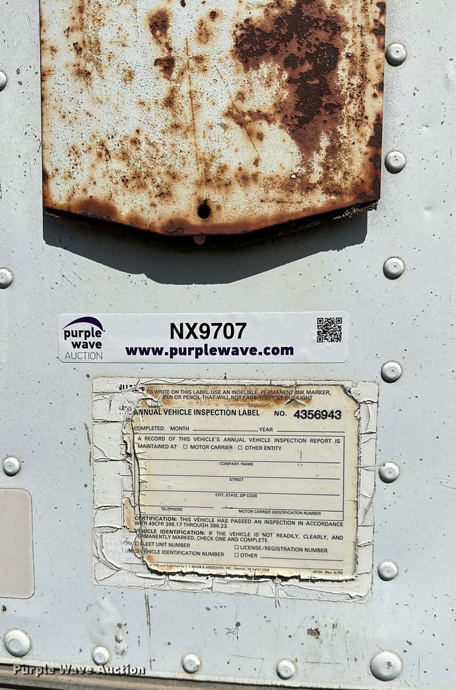 image for item NX9707 1972 Lufkin TFV-1P  dry van trailer