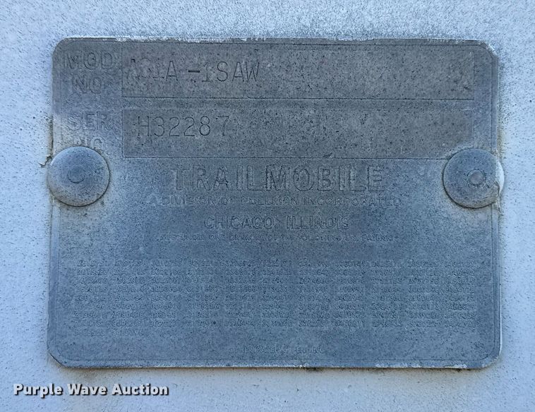 image for item NX9714 1971 Trailmobile A31A-1SAW  dry van trailer