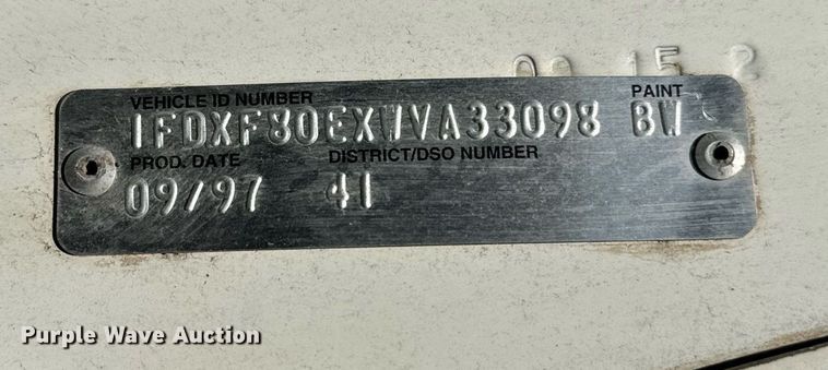 image for item NX9715 1998 Ford F8000  crane truck