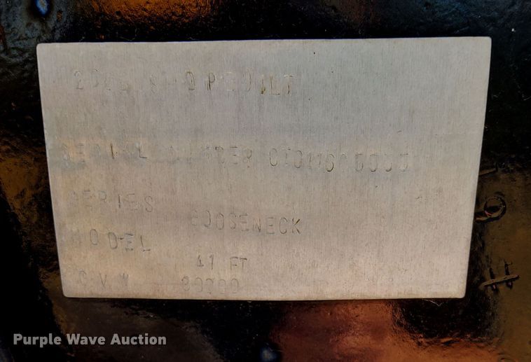 image for item DK8817 2000 Shop built  equipment trailer