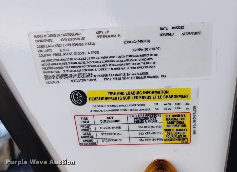 image for item DK8821 2022 KZ Connect  camper