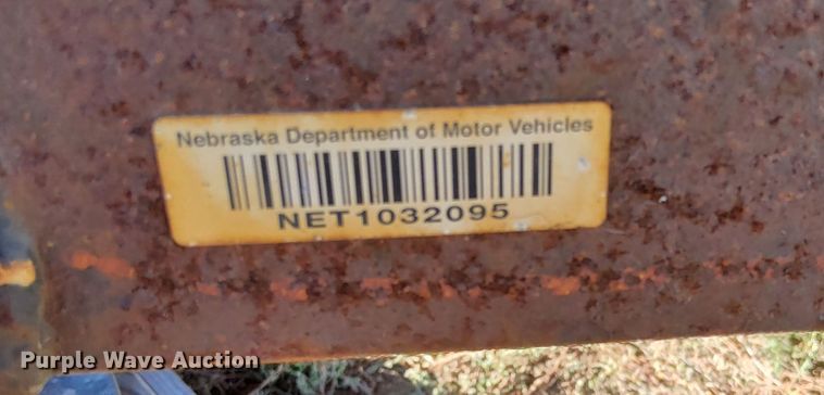 image for item DK8829 1980 Shop built shopbuilt equipment trailer