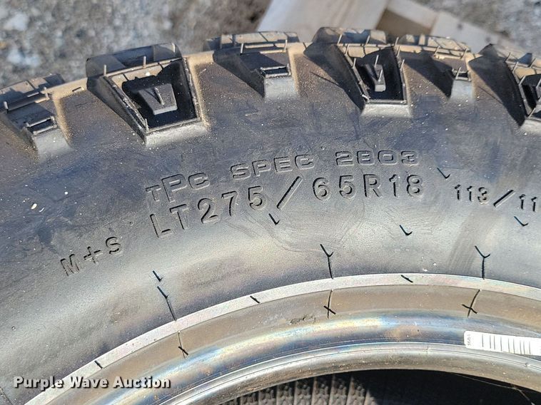 image for item DN4135 (4) Goodyear Wrangler LT275/65R18