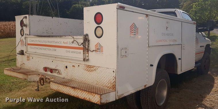 image for item DO3130 2001 Dodge Ram 3500  utility bed pickup truck