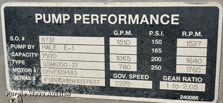 image for item DP2062 1989 Federal Motors  ladder fire truck