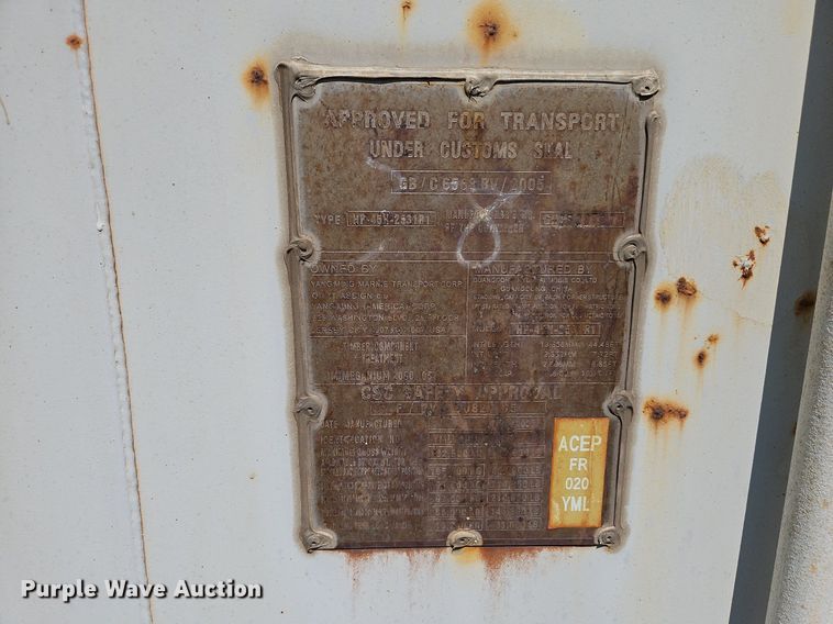 image for item DP2392 2005 Yang Ming HP-45H-2531R1  shipping container