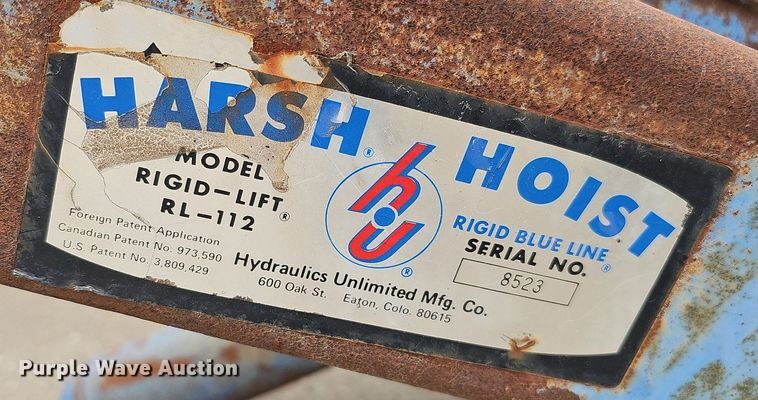 image for item DQ0218 Harsh Hoist Rigid-Lift RL-112  hoist