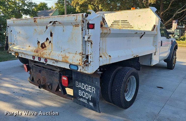 image for item DQ1165 2008 Ford F550 Super Duty  dump truck