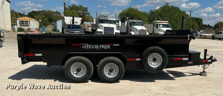 image for item DQ2216 2022 Texas Pride  dump trailer